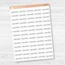Cancelled Julie's Plans Script Planner Stickers | JF | S-483