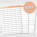 Cancelled Julie's Plans Script Planner Stickers | JF | S-483