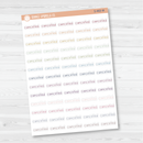 Cancelled Julie's Plans Script Planner Stickers | JF | S-483