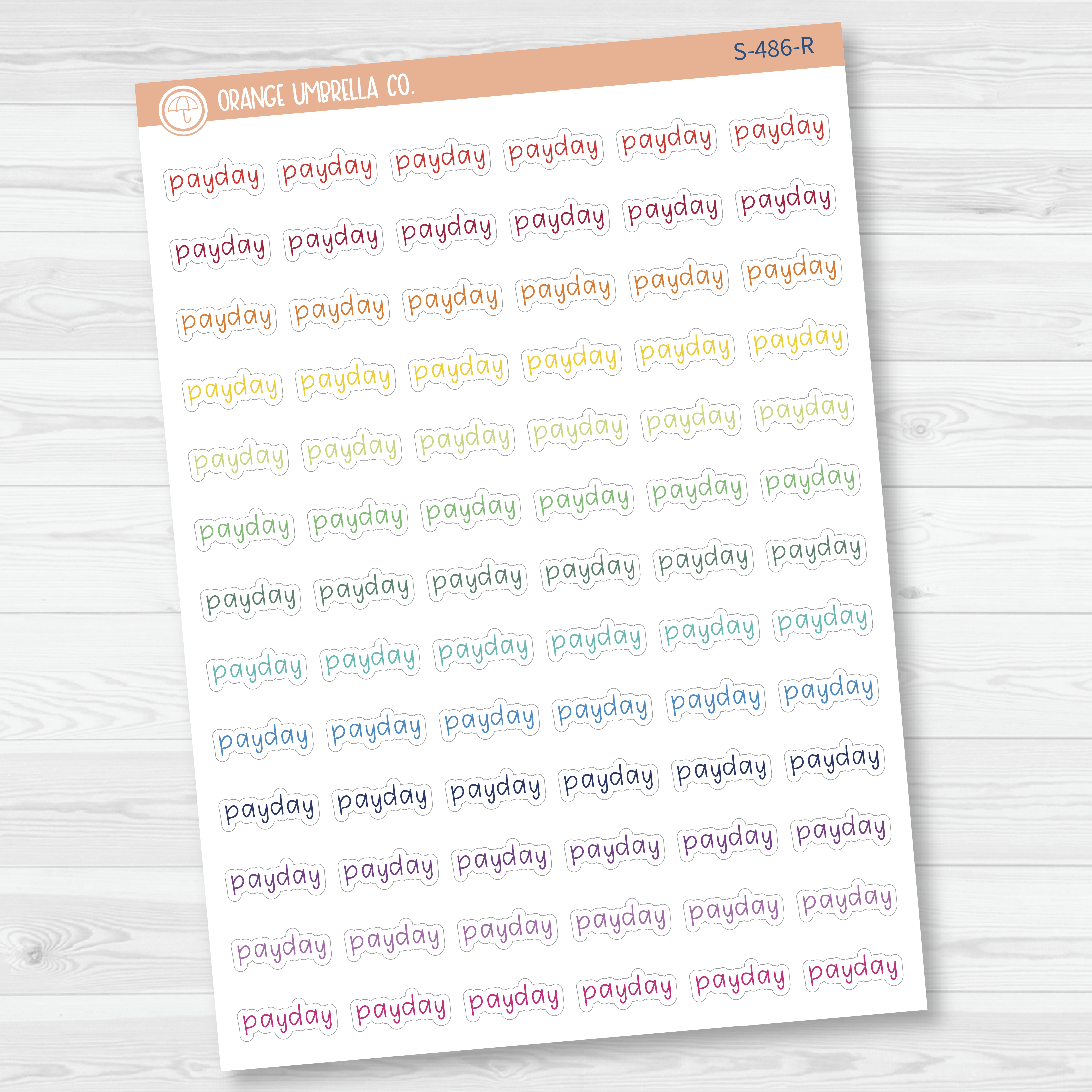 Payday Julie's Plans Script Planner Stickers | JF | S-486