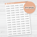Errands Julie's Plans Script Planner Stickers | JF Clear Matte | S-489-BCM