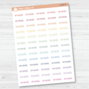 Errands Julie's Plans Script Planner Stickers | JF | S-489