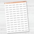 Church Julie's Plans Script Planner Stickers | JF | S-491