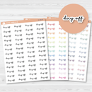 Day Off Script Planner Stickers | F5 | S-499