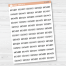 Birthday Script Planner Stickers | F3 | S-510