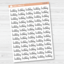 Birthday Script Planner Stickers | F4 | S-511
