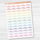 Birthday Script Planner Stickers | F4 | S-511