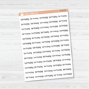 Birthday Jen Plans Script Planner Stickers | FJP | S-513