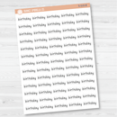 Birthday Julie's Plans Script Planner Stickers | JF | S-515