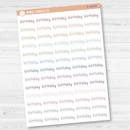 Birthday Julie's Plans Script Planner Stickers | JF | S-515
