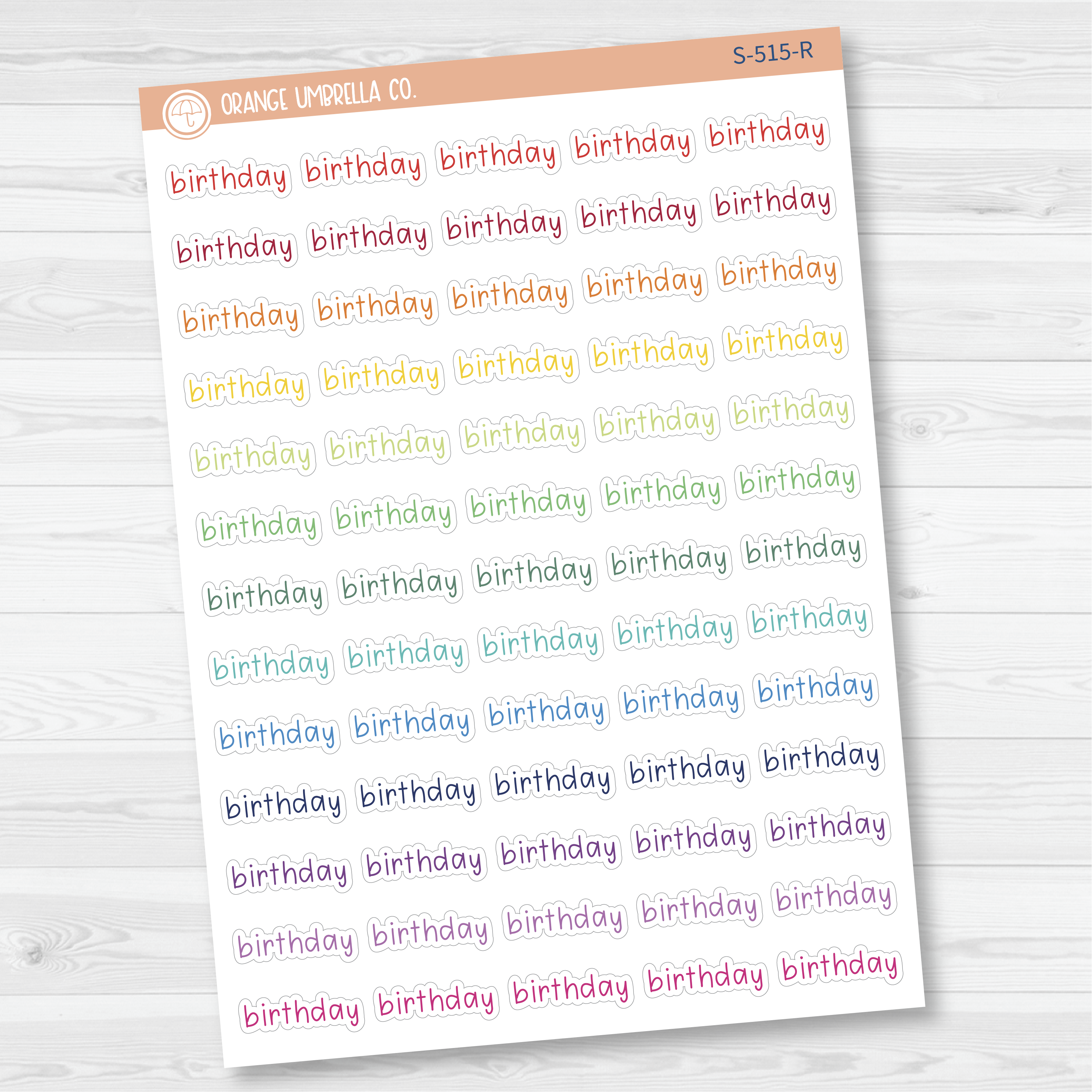 Birthday Julie's Plans Script Planner Stickers | JF | S-515