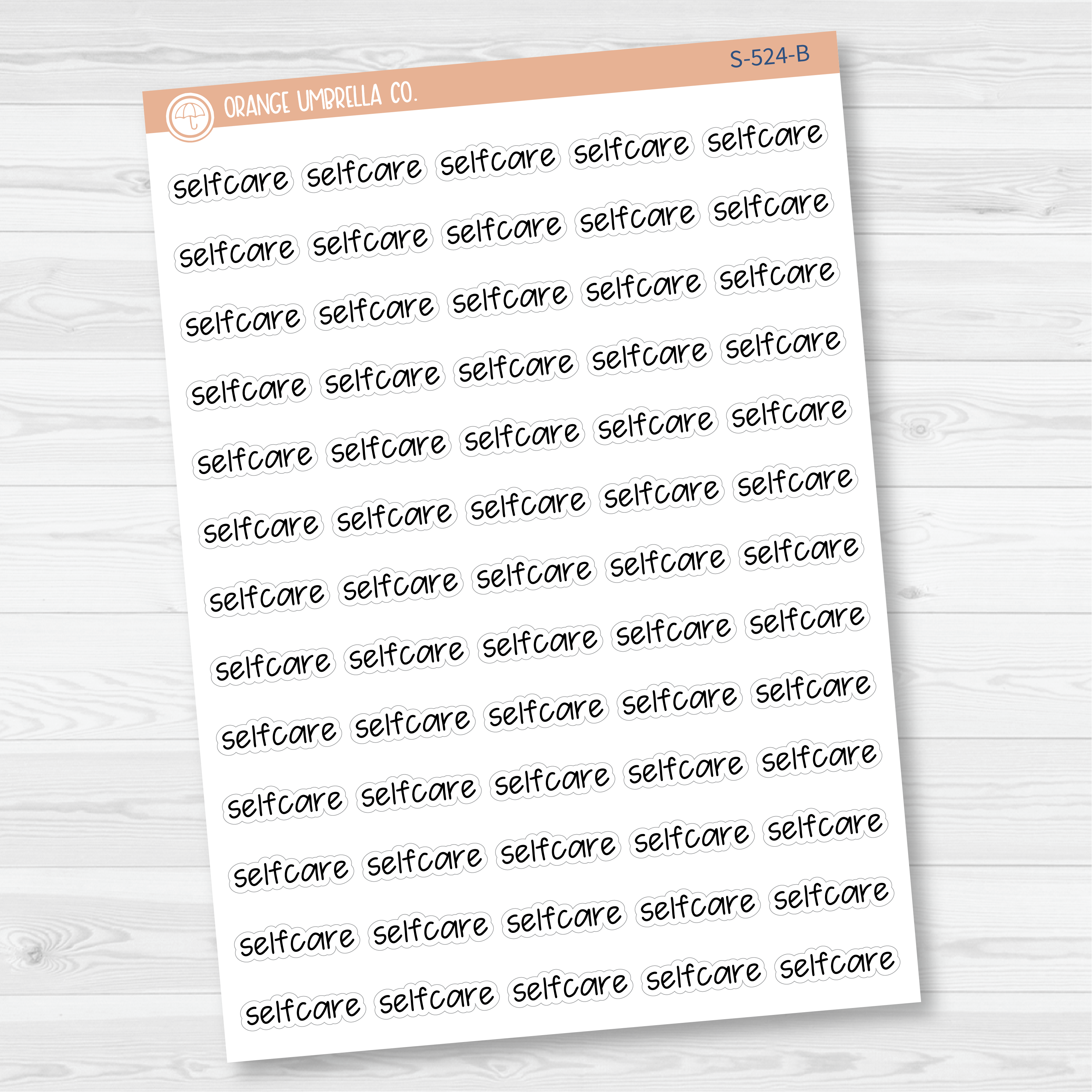 Selfcare Jen Plans Script Planner Stickers | FJP | S-524