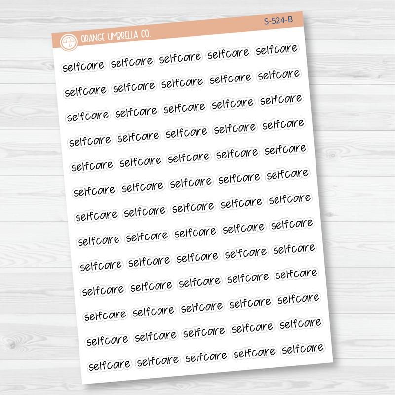 Selfcare Jen Plans Script Planner Stickers | FJP | S-524