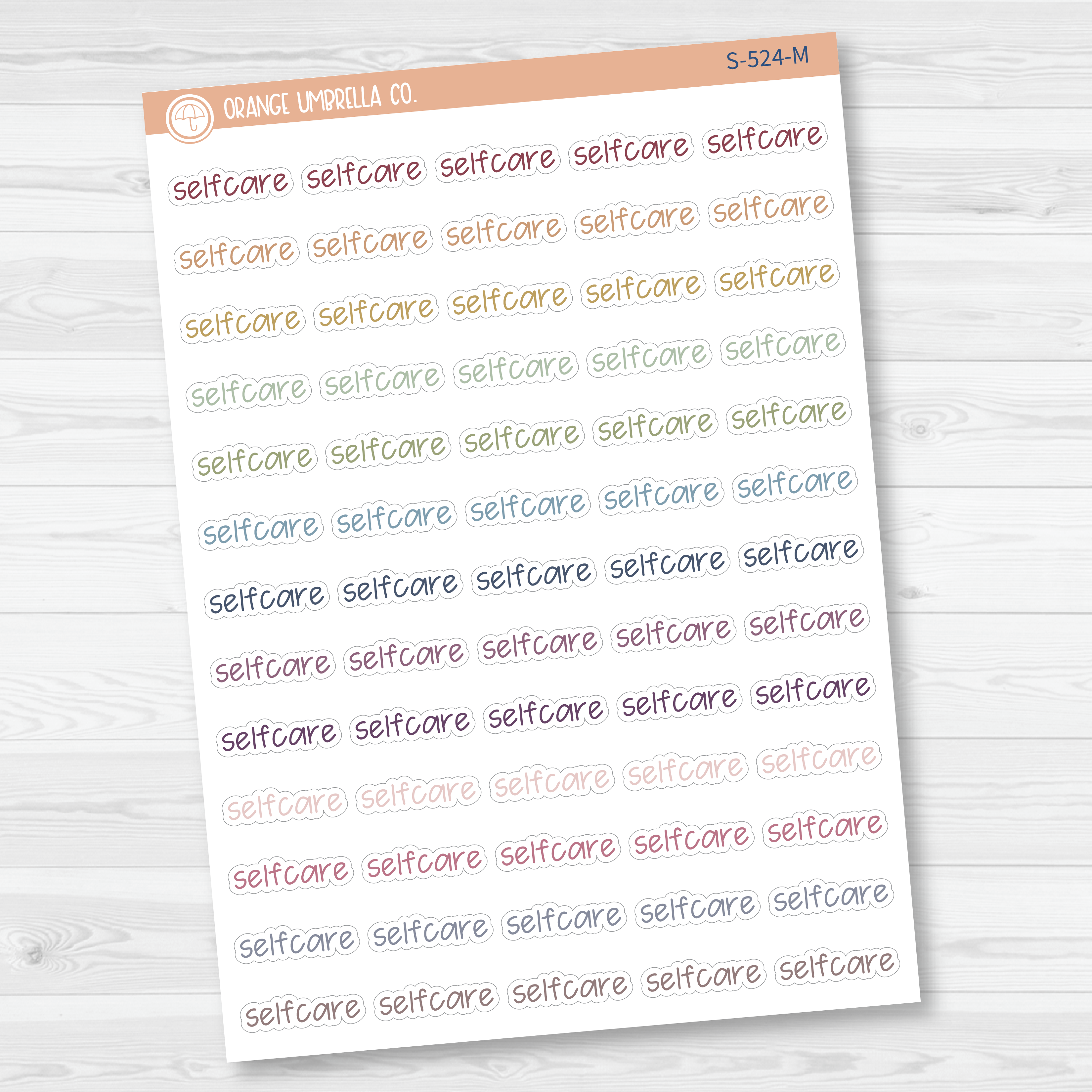 Selfcare Jen Plans Script Planner Stickers | FJP | S-524