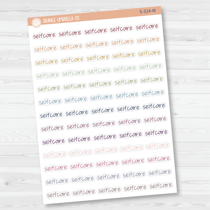 Selfcare Jen Plans Script Planner Stickers | FJP | S-524