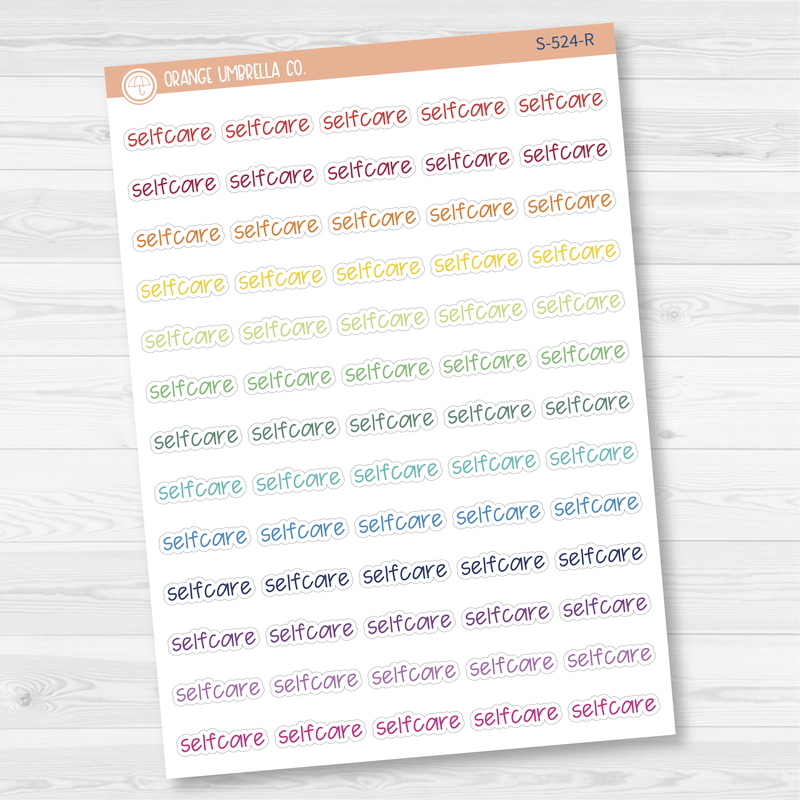 Selfcare Jen Plans Script Planner Stickers | FJP | S-524