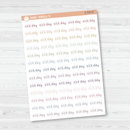 Sick Day Julie's Plans Script Planner Stickers | JF | S-528