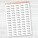 Laundry Script Planner Stickers | F2 | S-529