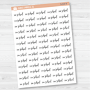 No School Script Planner Stickers | F2 | S-533