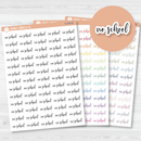 No School Script Planner Stickers | F2 | S-533