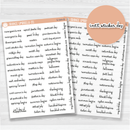 US Holidays Script Planner Stickers and Labels | F16 | S-544