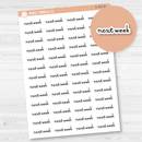 Next Week Script Planner Stickers | F16 | S-551-B