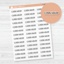 Clean House Script Planner Stickers | F3 Clear Matte | S-560-BCM