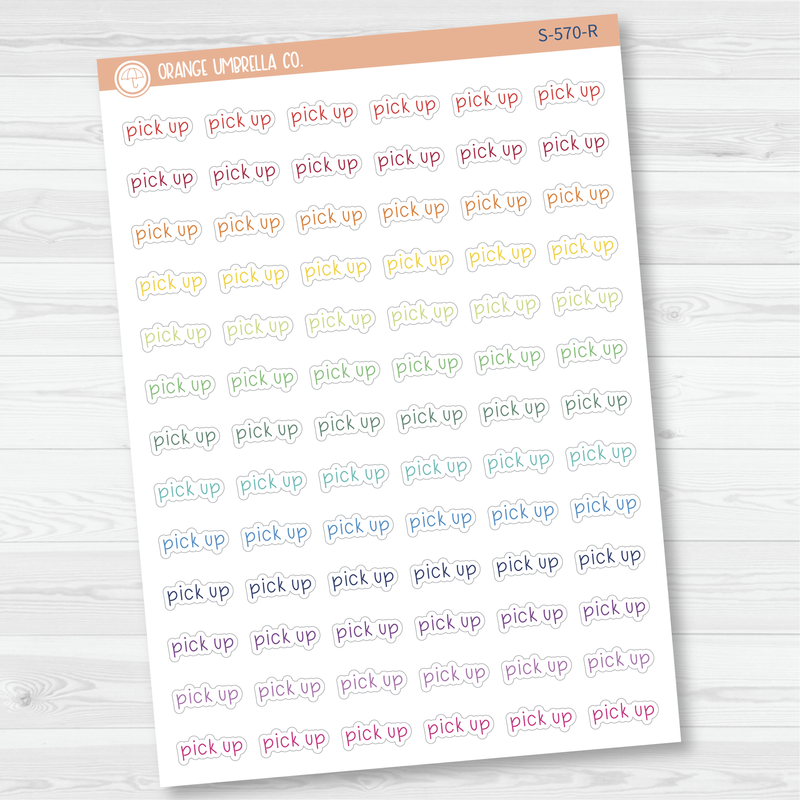 Pick Up Julie's Plans Script Planner Stickers | JF | S-570