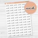 Work Script Planner Stickers | F5 Clear Matte | S-573-BCM