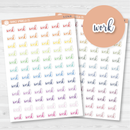 Work Script Planner Stickers | F2 | S-574