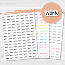 Work Jen Plans Script Planner Stickers | FJP | S-579