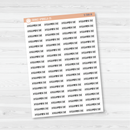 Assignment Due Script Planner Stickers | F1 | S-588