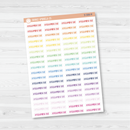 Assignment Due Script Planner Stickers | F1 | S-588