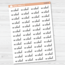 No School Script Planner Stickers | F4  | S-620