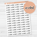 No School Script Planner Stickers | F7 Clear Matte | S-621-BCM
