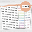 Day Off Script Planner Stickers | F1 | S-660