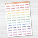 Day Off Script Planner Stickers | F1 | S-660