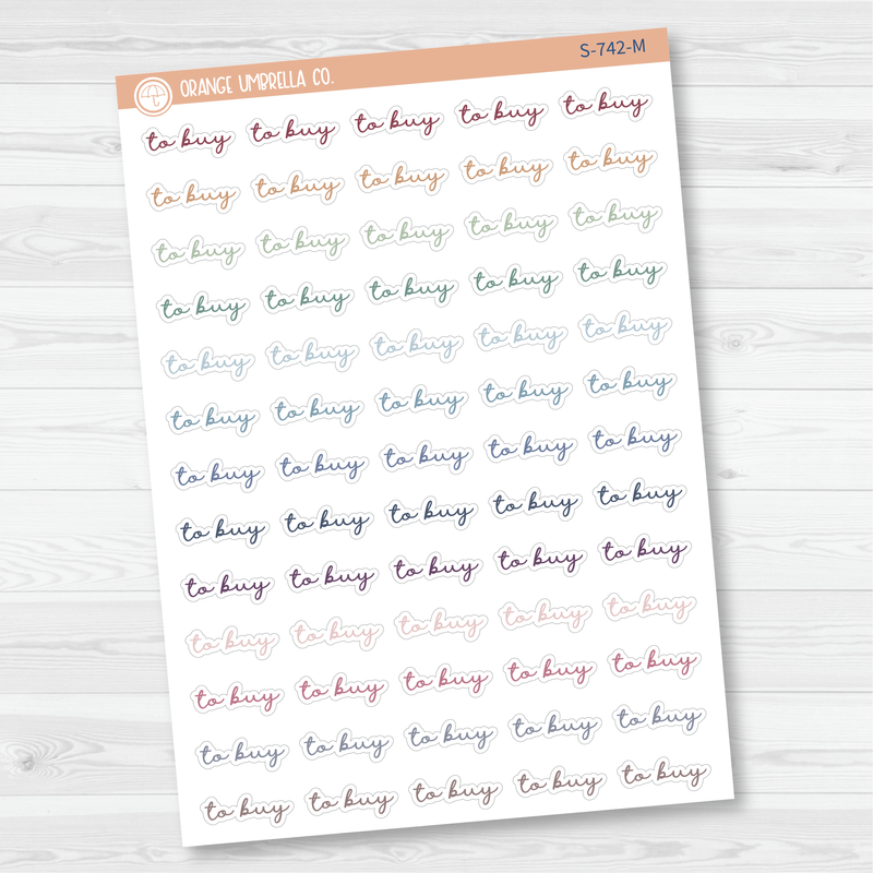 To Buy Script Planner Stickers | F5 | 904-195-001L-WH