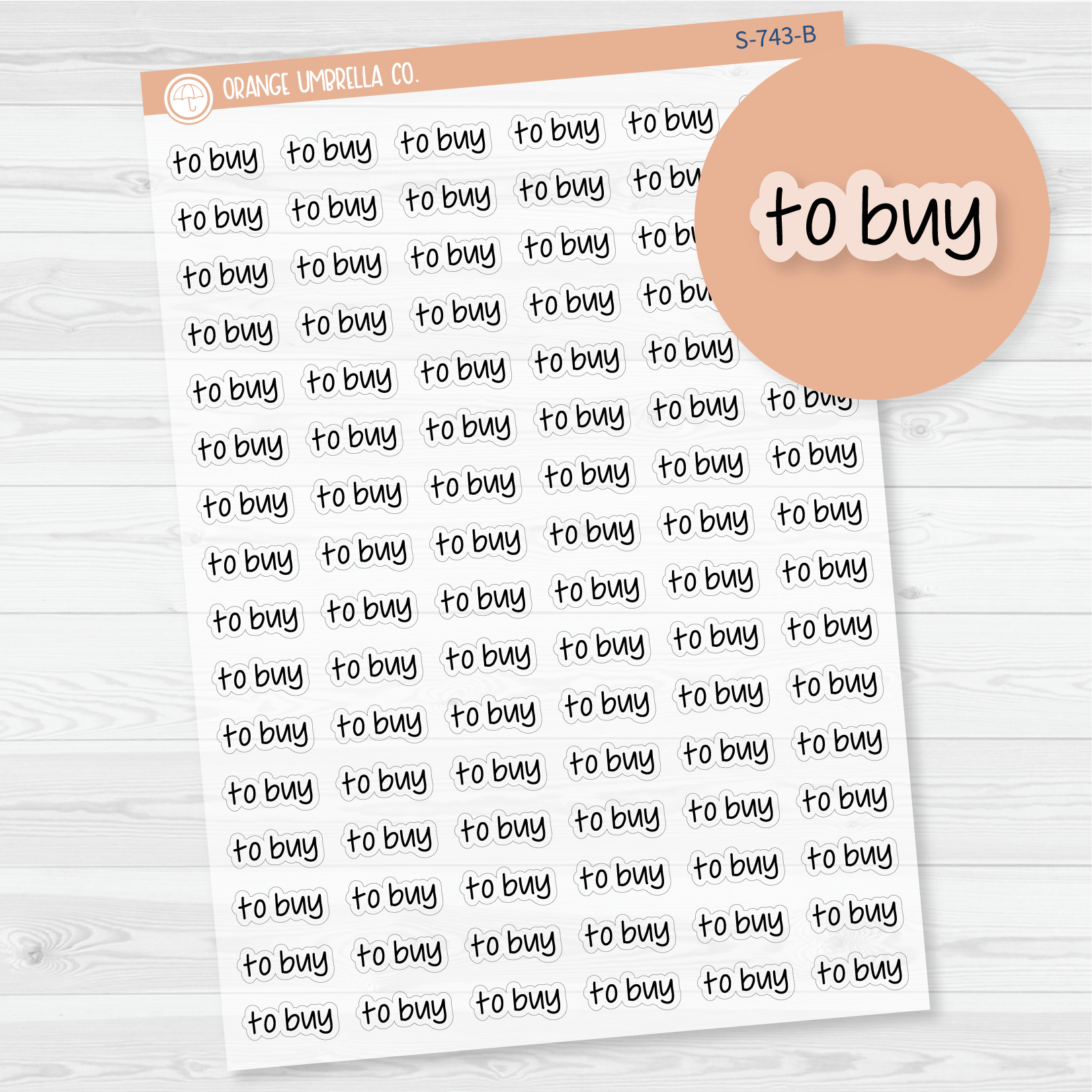 To Buy Jen Plans Script Planner Stickers | FJP Clear Matte | S-743-BCM
