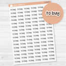 To Buy Jen Plans Script Planner Stickers | FJP Clear Matte | S-743-BCM