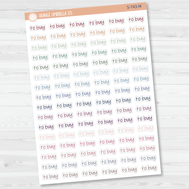 To Buy Jen Plans Script Planner Stickers | FJP  | S-743