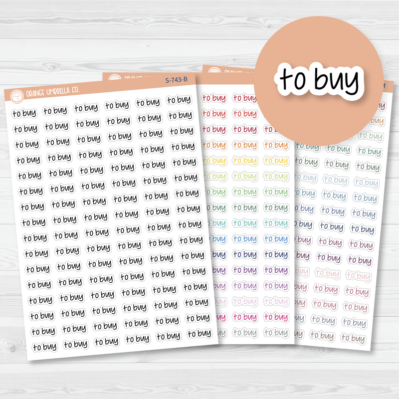 To Buy Jen Plans Script Planner Stickers | FJP  | S-743 \ 904-122