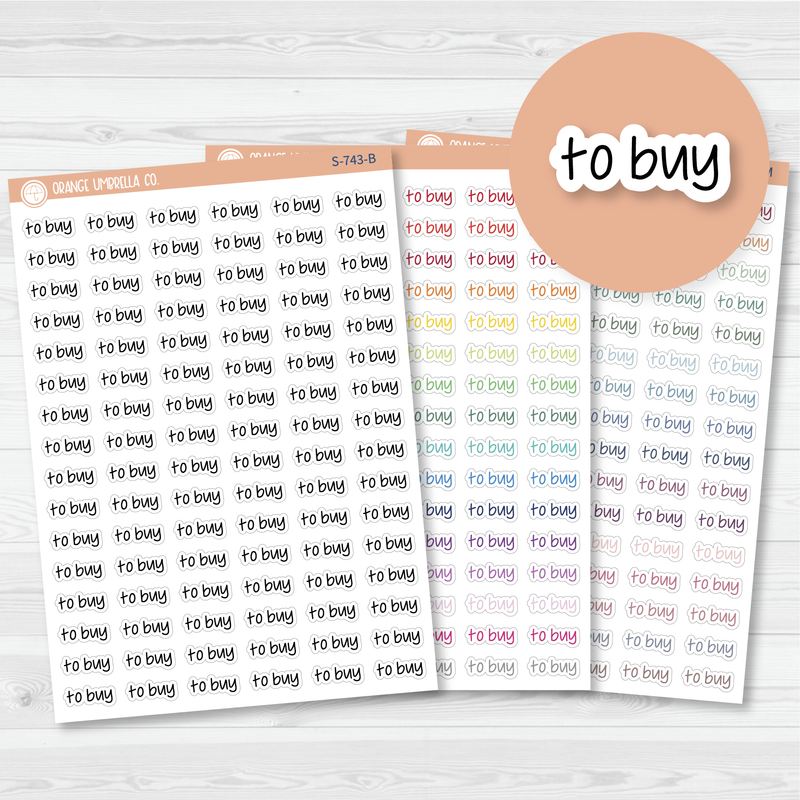 To Buy Jen Plans Script Planner Stickers | FJP  | S-743