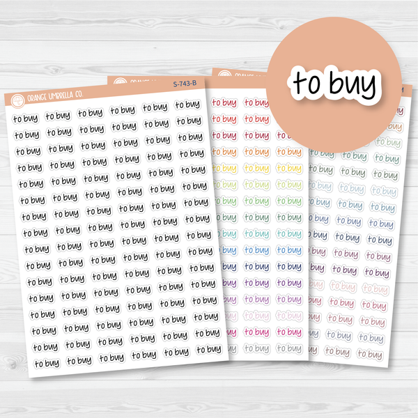 To Buy Jen Plans Script Planner Stickers | FJP | S-743