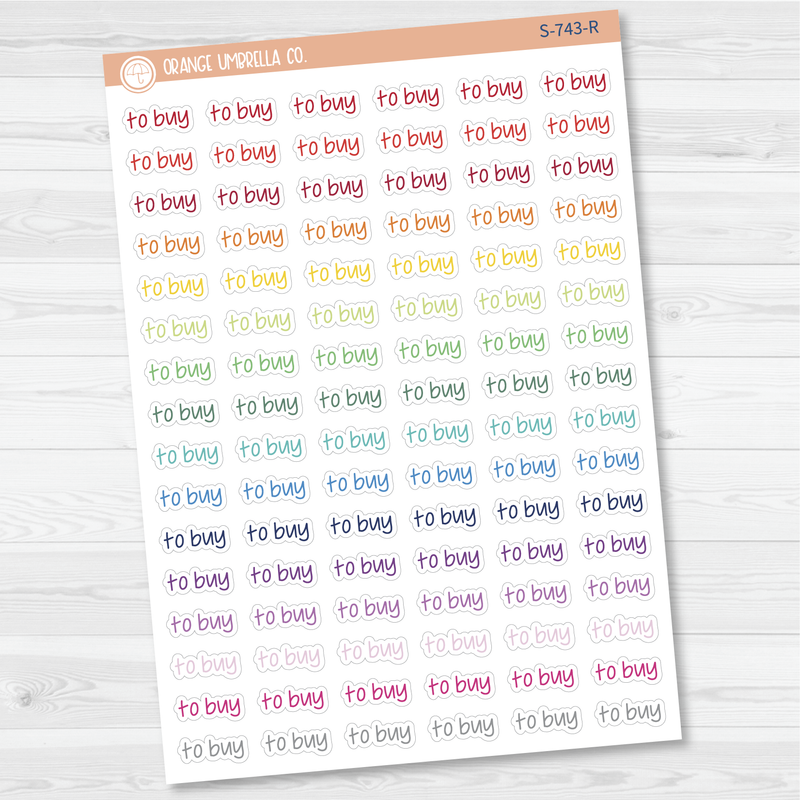 To Buy Jen Plans Script Planner Stickers | FJP  | S-743 \ 904-122