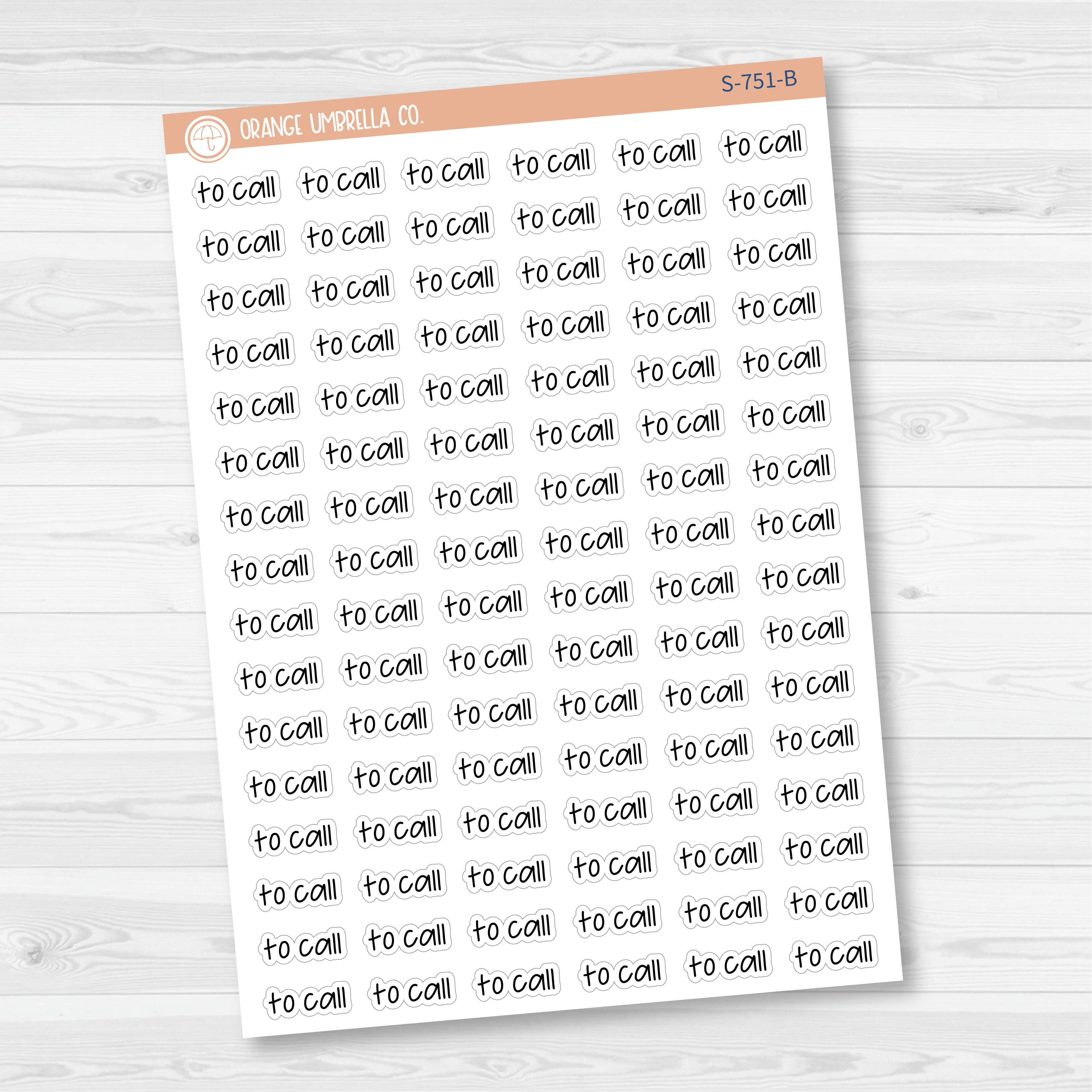 To Call Jen Plans Script Planner Stickers | FJP | S-751