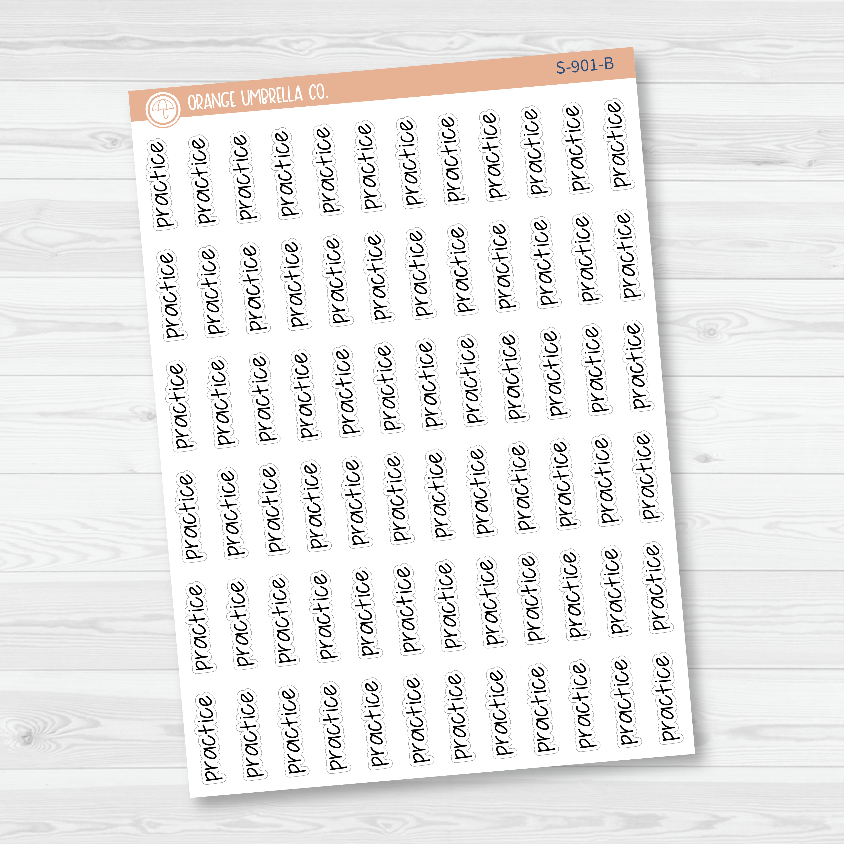Practice Jen Plans Script Planner Stickers | FJP | S-901