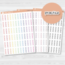 Practice Jen Plans Script Planner Stickers | FJP | S-901