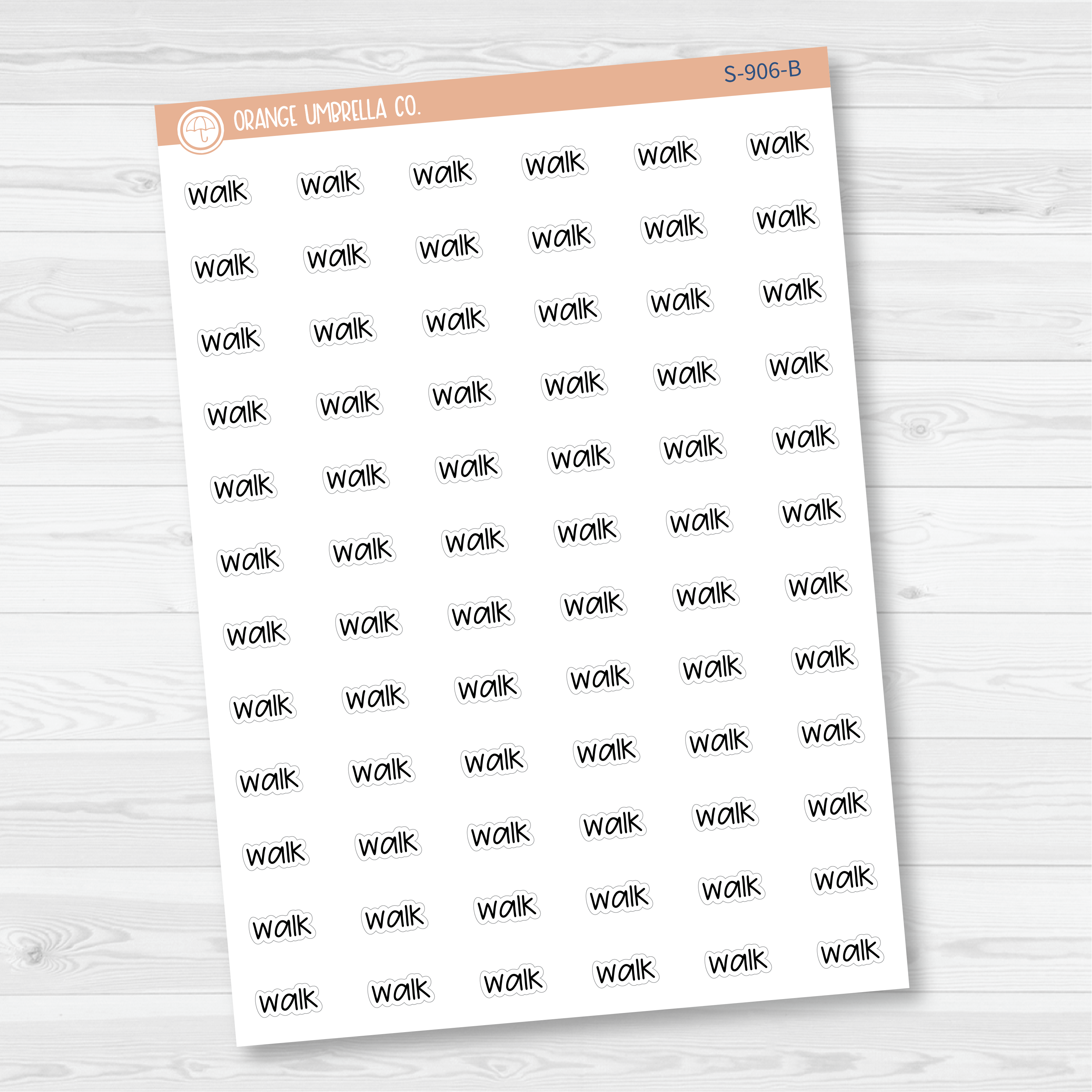 Walk Jen Plans Script Planner Stickers | FJP | S-906