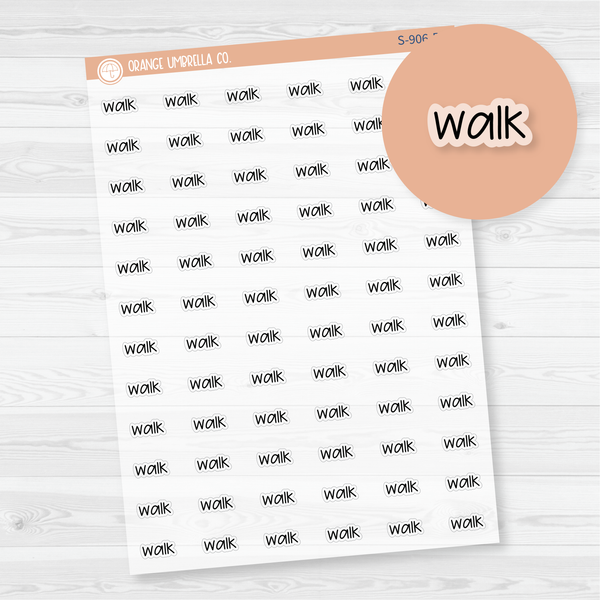 Walk Jen Plans Script Planner Stickers | FJP Clear Matte | S-906-BCM